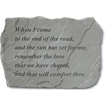 Kay Berry - Inc. When I Come To The End Of The Road - Memorial - 18 Inches x 13 Inches KA313576